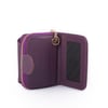 Nas Bag Kadın Kartlık Kağıt ve Demir Para ile Fotoğraflıklı Çok Fonksiyonlu Midi Boy Cüzdan Mor Dona (en:11 cm boy: 8 cm )