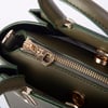 Nas Bag Kadın Midiboy Şık Üç Bölmeli  El ve Çapraz Çanta  Yeşil   Liza  (23x17 cm)