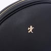 Nas Bag Kadın  Mini Çapraz  Çanta  Siyah  Mercan  (21x16x8 cm)