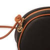 Nas Bag Kadın  Mini Çapraz Çanta Siyah Taba Luna (21x16x8 cm)