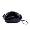 Nas Bag Kadın  Mini Çapraz  Çanta  Siyah  Rugan   (21x16x8 cm)