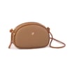 Nas Bag Kadın  Mini Çapraz Çanta Vizon Taba Luna (21x16x8 cm)
