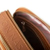 Nas Bag Kadın Mini Çapraz Çantası Taba Camel Gofraj