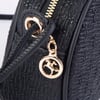 Nas Bag Kadın  Mini Çapraz Hasır Görünümlü  Çanta  Siyah  Hasır (21x16x8 cm)