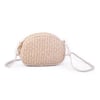 Nas Bag Kadın  Mini Çapraz Hasır Görünümlü  Çanta  Kum Hasır (21x16x8 cm)