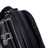 Nas Bag Kadın Mini Çok Gözlü Spor Şık Çanta ( en :25 cm , boy: 16 cm ) Siyah Lopez