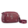 Nas Bag Kadın Mini Çok Gözlü Spor Şık Çanta ( en :25 cm , boy: 16 cm ) Bordo Victoria