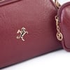 Nas Bag Kadın Mini Cüzdanlı Omuz ve Çapraz Çanta Bordo Victoria