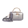 Nas Bag Kadın Mini El ve Çapraz Çanta Gri  (en :18 cm  boy:10 cm) 