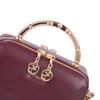 Nas Bag Kadın Mini El ve Çapraz Çanta Bordo (en :18 cm  boy:10 cm) 