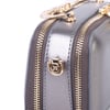 Nas Bag Kadın Mini El ve Çapraz Çanta Gri  (en :18 cm  boy:10 cm) 