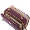 Nas Bag Kadın Mini El ve Çapraz Çanta Bordo (en :18 cm  boy:10 cm) 