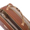 Nas Bag Kadın Mini El ve Çapraz Çanta Taba (en :18 cm  boy:10 cm) 