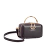 Nas Bag Kadın Mini El ve Çapraz Çanta Kahverengi (en :18 cm  boy:10 cm) 