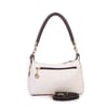 Nas Bag Kadın Mini Omuz ve Çapraz Çanta Örgülü Askılı (en: 23 cm , boy: 14 cm) Krem Kahve Lopez