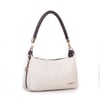 Nas Bag Kadın Mini Omuz ve Çapraz Çanta Örgülü Askılı (en: 23 cm , boy: 14 cm) Krem Kahve Lopez
