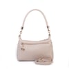Nas Bag Kadın Mini Omuz ve Çapraz Çanta Örgülü Askılı (en: 23 cm , boy: 14 cm) Kum