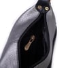 Nas Bag Kadın Mini Omuz ve Çapraz Çanta Örgülü Askılı (en: 23 cm , boy: 14 cm) Gri Siyah Victoria