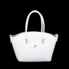 Nas Bag Kadın Mini Sepet Çanta El ve Çapraz Çanta Beyaz Lopez ( 20x18cm)