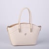 Nas Bag Kadın Mini Sepet Çanta El ve Çapraz Çanta Krem  Lopez ( 20x18cm)