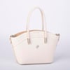 Nas Bag Kadın Mini Sepet Çanta El ve Çapraz Çanta Krem  Lopez ( 20x18cm)