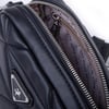 Nas Bag Kadın Mini Spor Kapitone Mini Cüzdanlı Çapraz Çanta Siyah