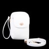 Nas Bag Kadın Mini Telefonluk Çapraz Çanta (en 10 cm , boy 16 cm) Beyaz