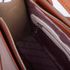 Nas Bag Kadın Mini Tote Suni Deri El ve Omuz Çantası Vizon Taba Lacste