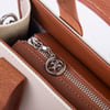 Nas Bag Kadın Mini Tote Suni Deri El ve Omuz Çantası Kum Taba Lacst