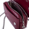 Nas Bag Kadın Mini Zincirli Omuz ve Çapraz  Çanta Bordo ( 19x10 cm )