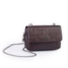 Nas Bag Kadın Mini Zincirli Omuz ve Çapraz  Çanta Kahve ( 19x10 cm )