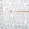 Nas Bag Kadin Omuz Çantasi Beyaz Yazili