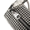 Nas Bag Kadın Omuz Çantası Black White Diamond SiyahTaşlı 