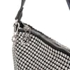 Nas Bag Kadın Omuz Çantası Black White Diamond Siyah Taşlı Çanta