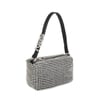 Nas Bag Kadın Omuz Çantası Black White Diamond SiyahTaşlı 