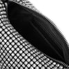 Nas Bag Kadın Omuz Çantası Black White Diamond SiyahTaşlı 