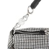 Nas Bag Kadın Omuz Çantası Siyah White Diamond Siyah Taşlı Şık  Askılı Çanta