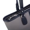 Nas Bag Kadın Omuz Çantası Spor Şık Ayarlanabilir Omuz Askılı Gri  Siyah Lacst (33x27x12 cm )