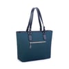 Nas Bag Kadın Omuz Çantası Spor Şık Ayarlanabilir Omuz Askılı Petrol Siyah Lacst (33x27x12 cm )
