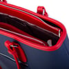 Nas Bag Kadın Omuz Çantası Spor Şık Ayarlanabilir Omuz Askılı Kırmızı Laci Beyaz Lacst (33x27x12)