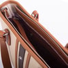 Nas Bag Kadın Omuz Çantası Spor Şık Ayarlanabilir Omuz Askılı Vizon Taba Kahve Lacst (33x27x12 cm )