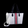 Nas Bag Kadın Omuz Çantası Spor Şık Ayarlanabilir Omuz Askılı   Beyaz Lacivert Kırmızı    Lacst (33x27x12 cm )