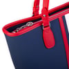 Nas Bag Kadın Omuz Çantası Spor Şık Ayarlanabilir Omuz Askılı Kırmızı Laci Beyaz Lacst (33x27x12)