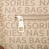 Nas Bag Kadin Omuz Çantası Vizon Taba Yazılı