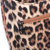 Nas Bag Kadın Omuz ve Çapraz Baget Çanta Taba Leopar ( 28x17  cm)