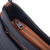 Nas Bag Kadın Omuz ve Çapraz Baget Çanta Siyah Taba Prestij ( 28x17  cm)
