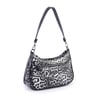 Nas Bag Kadın Omuz ve Çapraz Baget Çanta Siyah Leopar ( 28x17  cm)