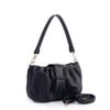Nas Bag Kadın Omuz ve Çapraz Çanta Çift Askılı Siyah  Dona (24x18cm)