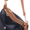 Nas Bag Kadın Omuz ve Çapraz Çanta Çok Gözlü Şık Tasarım (28x18 cm) Siyah Taba Victoria