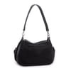 Nas Bag Kadın Omuz ve Çapraz Çanta Çok Gözlü Şık Tasarım (28x18 cm) Siyah  Taşlı